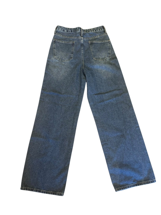 Chanel, Y2K monogrammed embroidered Barrell jeans