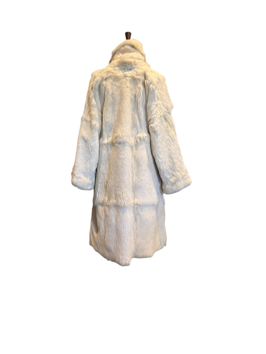 Omnia, 30s silk embroidered reversible fur coat
