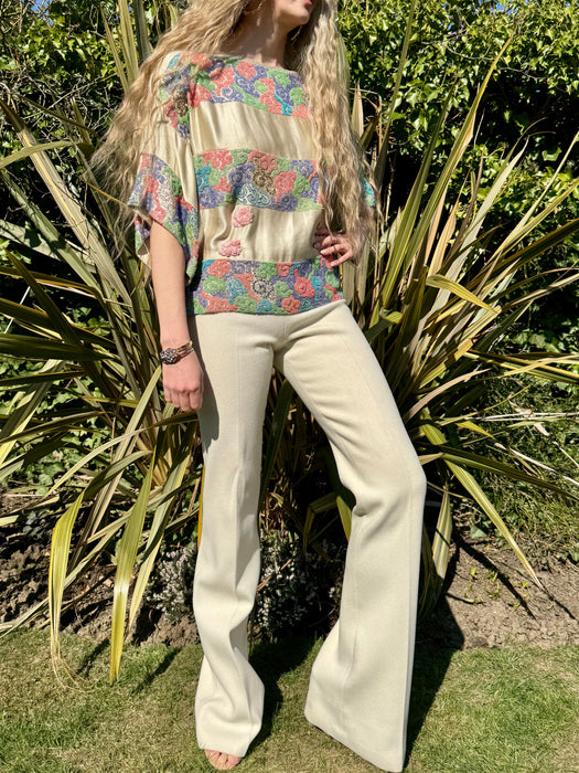 Claude, 20s Oriental beaded and silk top