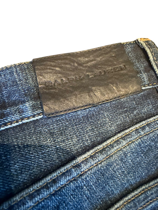 Ralph Lauren, black label motorcycle blue faded denim jeans