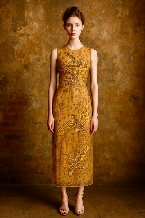 Etro 2002, catwalk beaded dress