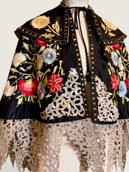 Drew, 30s Matador style Trajes de Luces embroidered and sequins cape