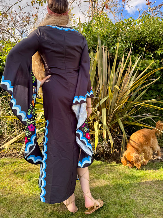 Jasmine, 60s Mexican angel sleeve kaftan dress
