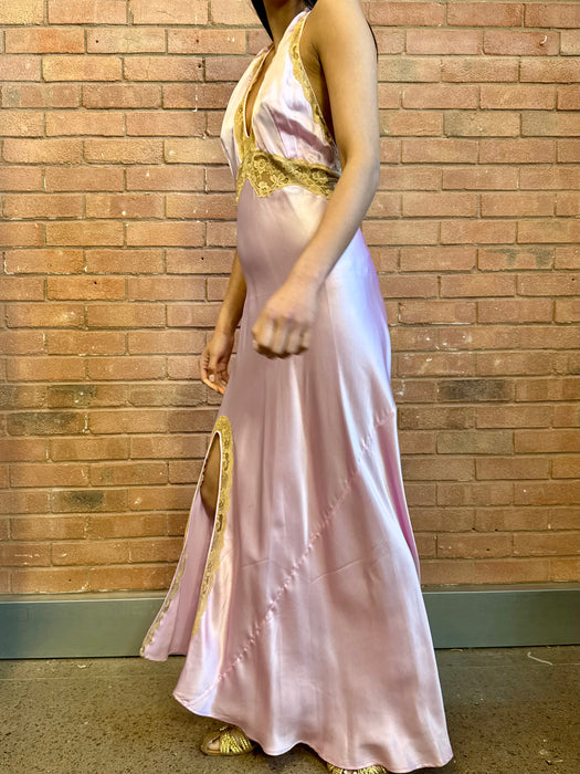 Delia, silk and lace dress