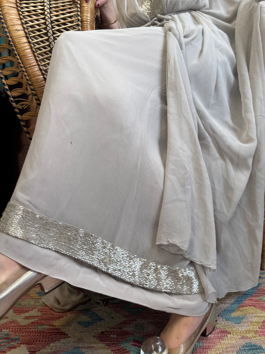 Pilar, 70s chiffon and beaded Goddess dress