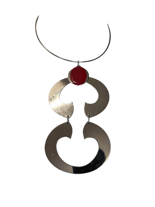 Iris, 60s metal articulated necklace