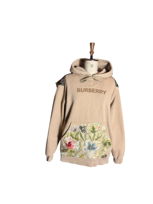 Burberry, reworked Men’s 80s hooded cotton sweatshirt