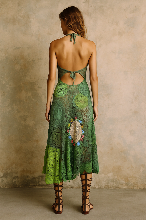 Marnie, reworked vintage crochet dress