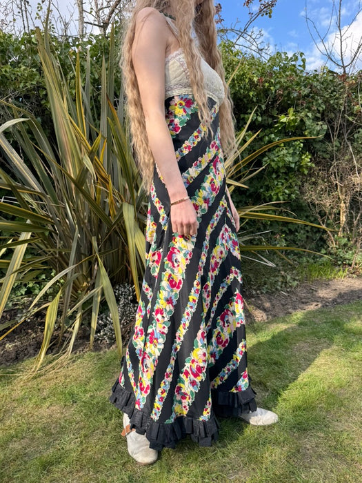 Mish, reworked 20s silk and 30s floral dress
