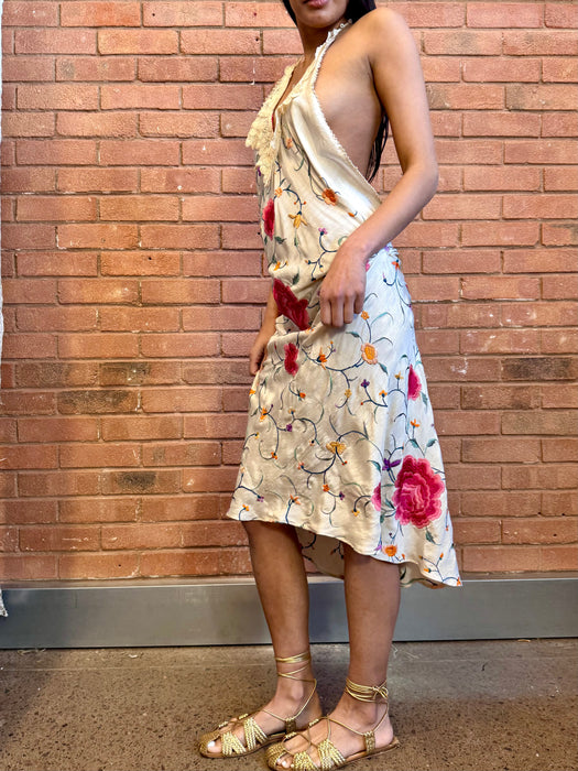 Madeleine, reworked 40s floral scarf dress
