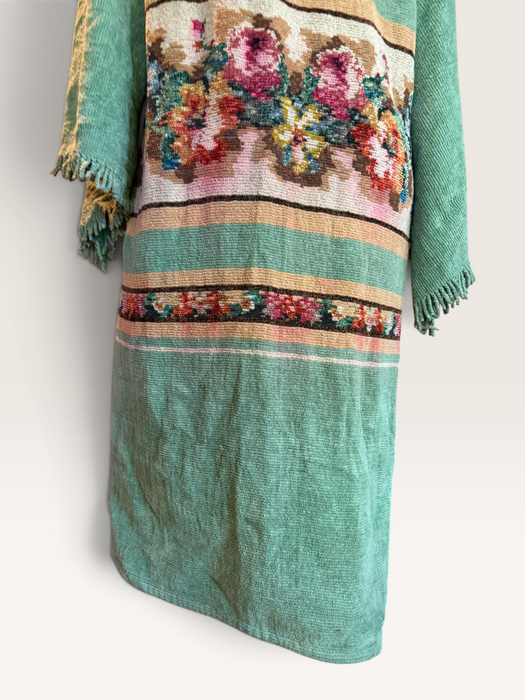 Clarissa, reworked 30s chenille floral coat
