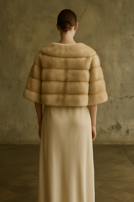 Taylor, 60s blonde mink jacket