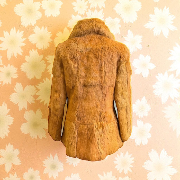 Sera, 70s strawberry blonde fur jacket