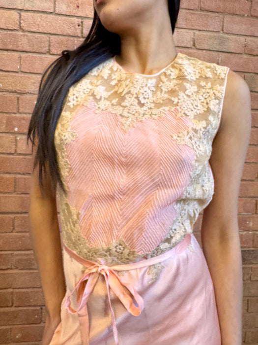 Clarina, 30s silk and lace dress and jacket