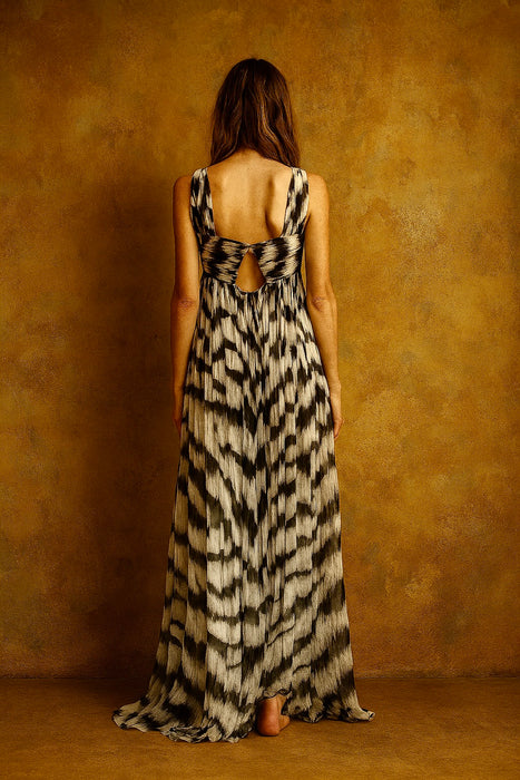 Alexander McQueen, SS12 Tiger print chiffon dress
