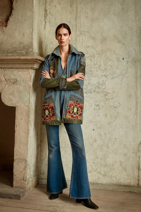 Virna, 70s denim reworked jacket
