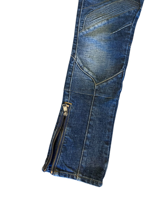 Ralph Lauren, black label motorcycle blue faded denim jeans