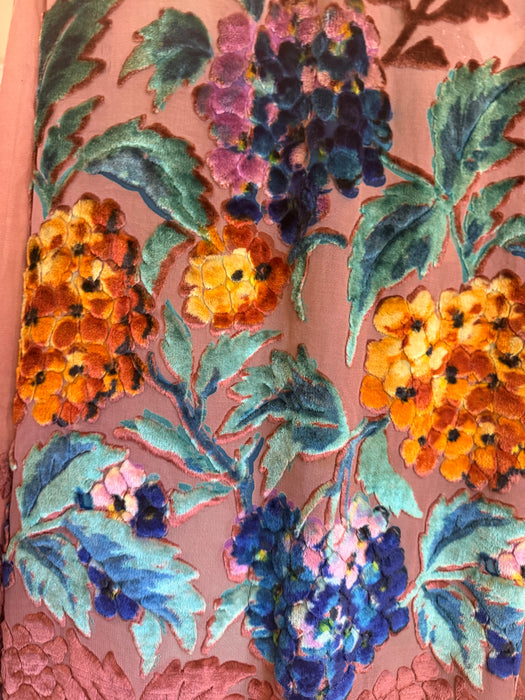 Oriana, 1930s silk devoré floral jacket