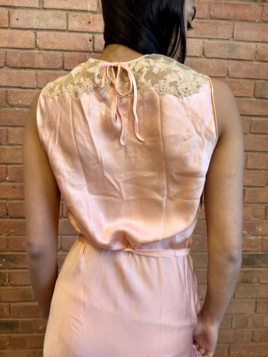 Clarina, 30s silk and lace dress and jacket