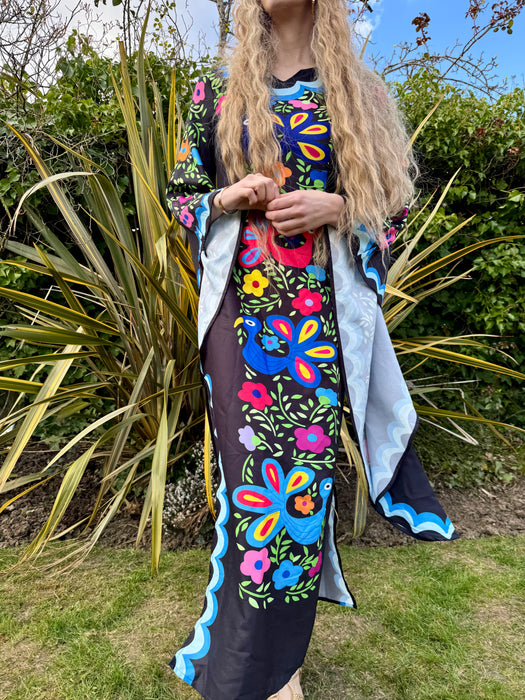 Jasmine, 60s Mexican angel sleeve kaftan dress