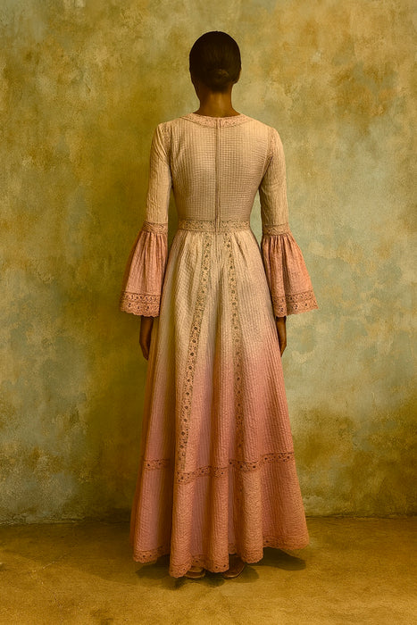 Mani, 70s Mexicana ombré hand dyed dress