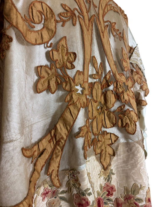 John Rocha, patchwork 80s silk kimono