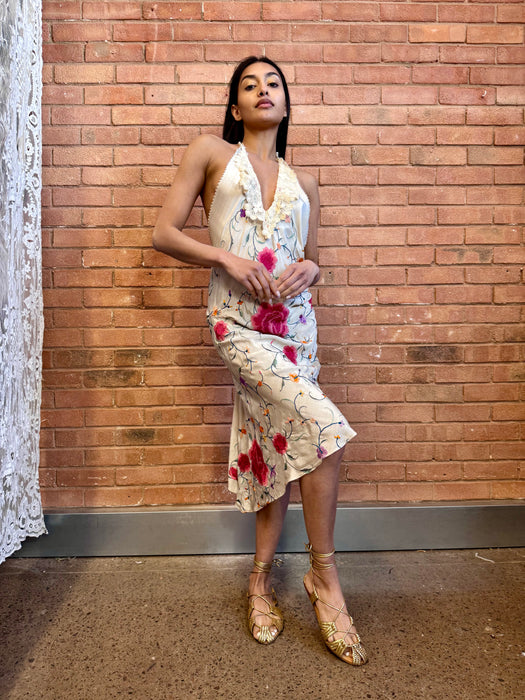 Madeleine, reworked 40s floral scarf dress