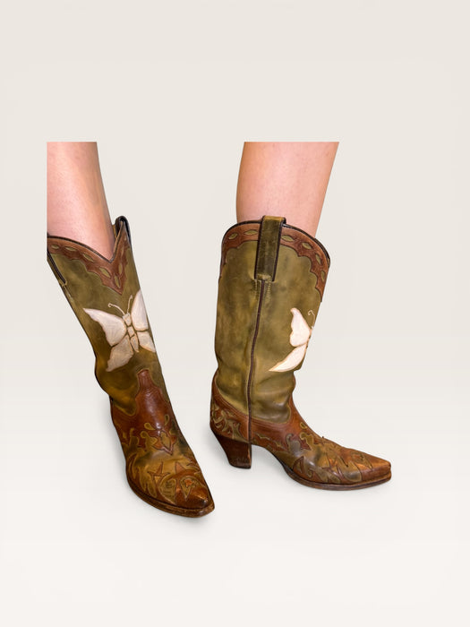 Austin, 2020 R. Soles hand painted tooled cowboy boots
