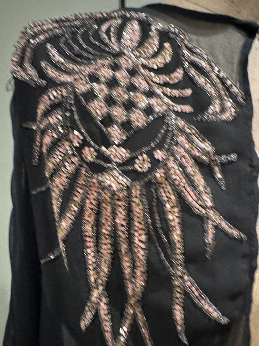 Nora, original 1920s chiffon Kaftan with intricate beaded design
