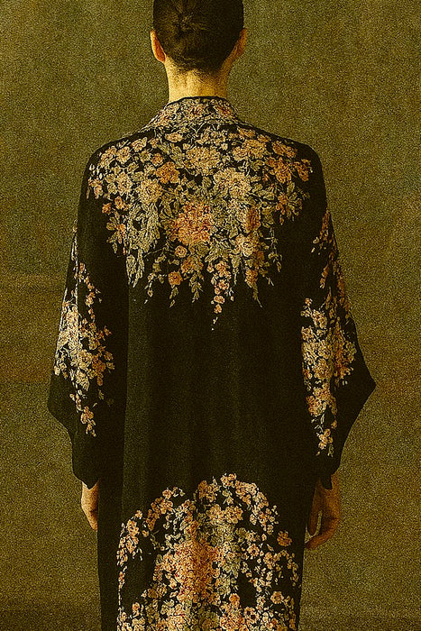 Diane, 40s silk Pongee ad lace reworked dress