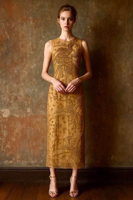 Etro 2002, catwalk beaded dress