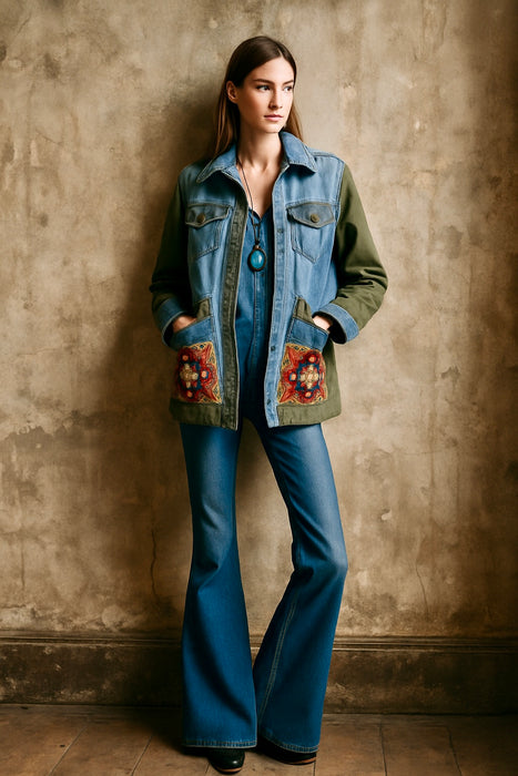 Virna, 70s denim reworked jacket