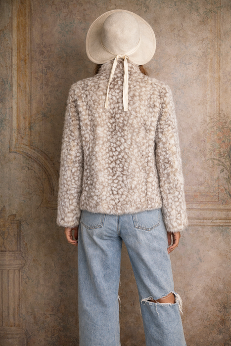 Bambi, 70s rare Bambi print fur jacket