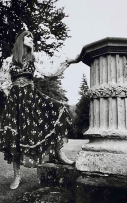 Thea Porter, 1971 documented floral print dress