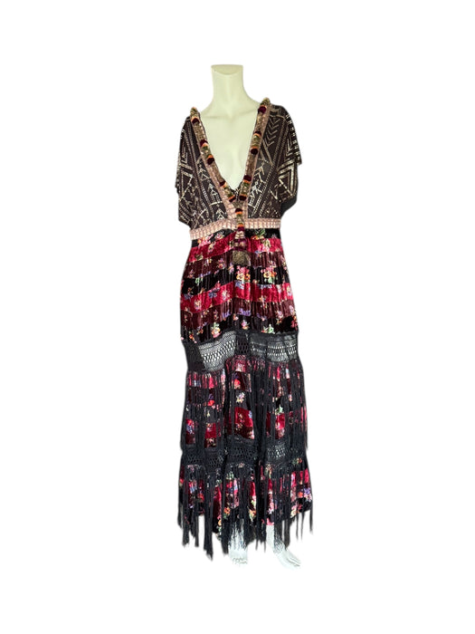 Melo, reworked 20s Assuit, velevet and fringed dress