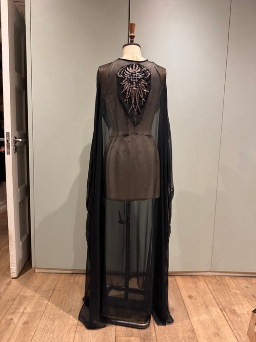 Nora, original 1920s chiffon Kaftan with intricate beaded design