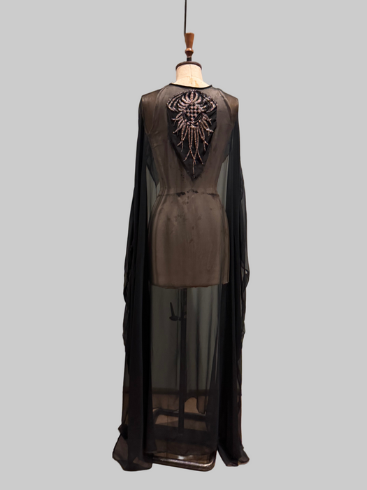 Nora, original 1920s chiffon Kaftan with intricate beaded design