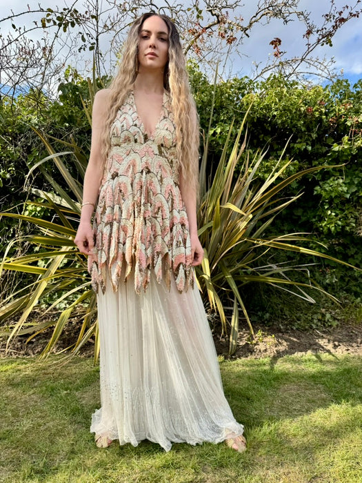 Khaite, 20s reworked 20s sequis and tulle dress