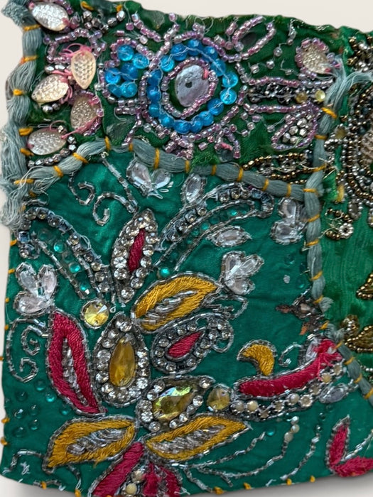 Salita, reworked 1930s French tea-dyed embroidered and beaded dress