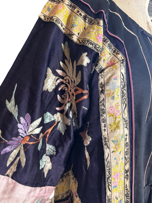 Troy, 30s silk embroidered and beaded Chinese jacket
