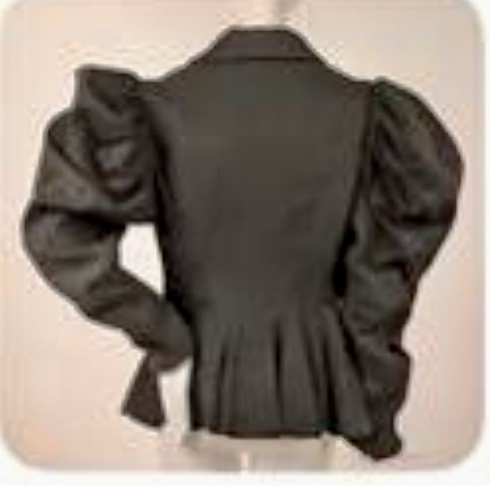 Mora, 40s wool fitted jacket with puff sleeves