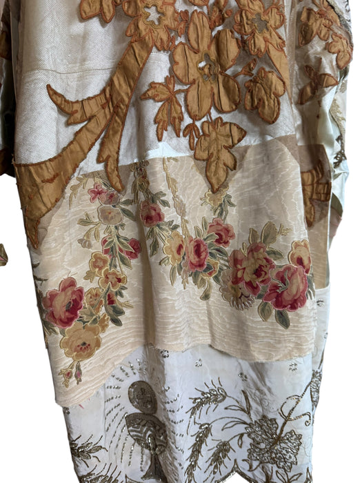 John Rocha, patchwork 80s silk kimono