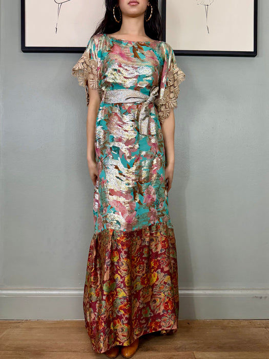 reworked vintage dresses Arianna, reworked vintage lamé dress – One Vintage