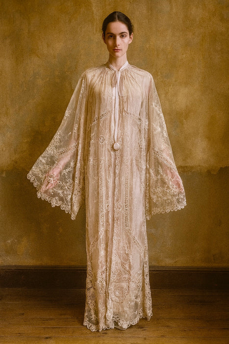Bailey, original 30s French cream lace coat