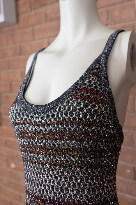 Missoni, Y2K knit beaded long dress