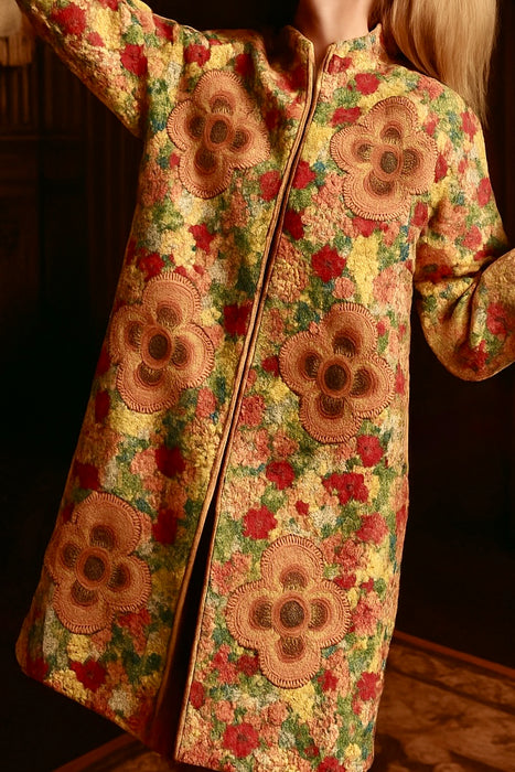 Dune, 40s floral hand ribbon coat