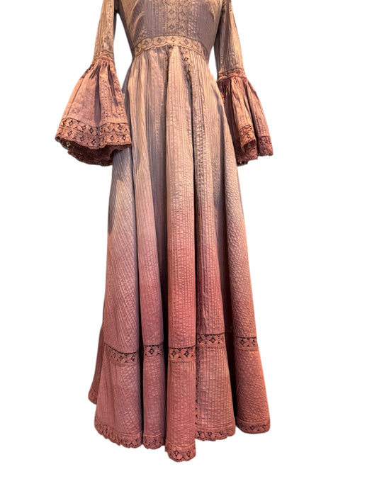 Mani, 70s Mexicana ombré hand dyed dress