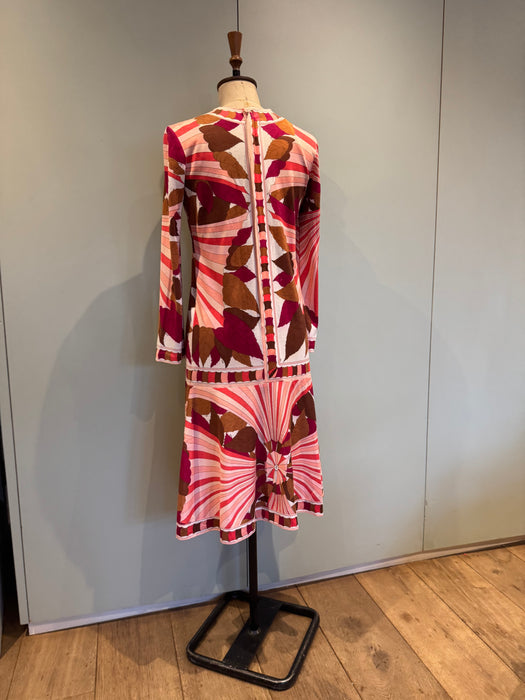 Emilio Pucci, 60s cotton print drop waist dress