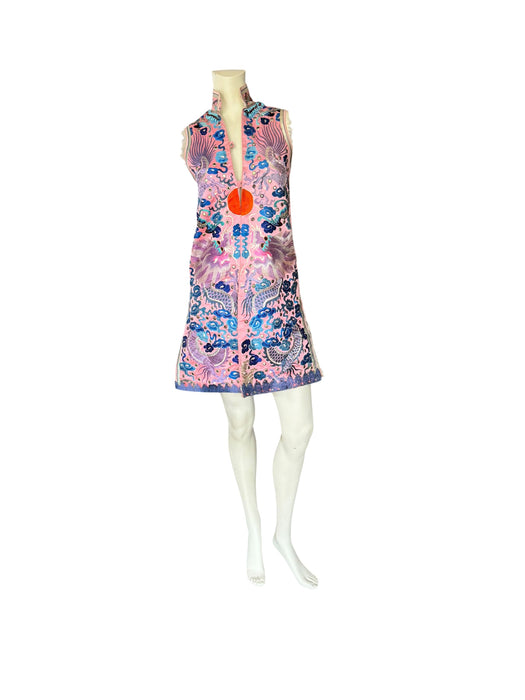 Magda, Late Qing dynasty Chinese silk embroidered waistcoat/dress