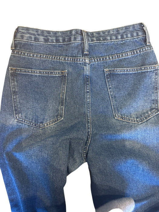 Chanel, Y2K monogrammed embroidered Barrell jeans